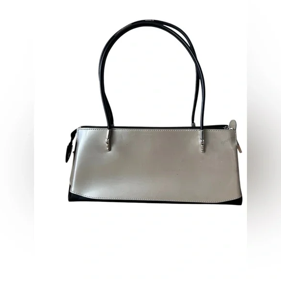 Beijo Y2K Frosty Silver color with Black Shoulder Purse - Picture 3 of 14